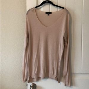 Mossimo Light Pink V Neck Sweater
